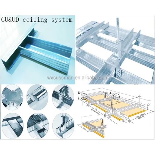 0.4mm гальванизированный стальной крен гипсокартона формируя след стержня c u машины с управлять цепи