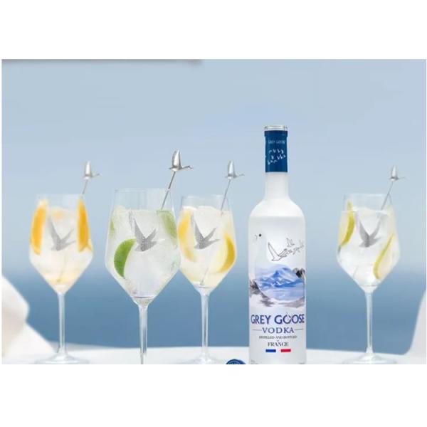 Party Vodka Reusable Plastic Wine Glasses White Blue Grey Goose Acrylic Glasses Tumbler
