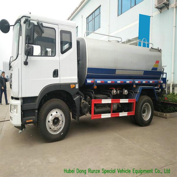 12 Ton  Stainless Steel Clean Drinking Water Tank  Truck With  Water  Pump  For Transport Clean Drinking Water