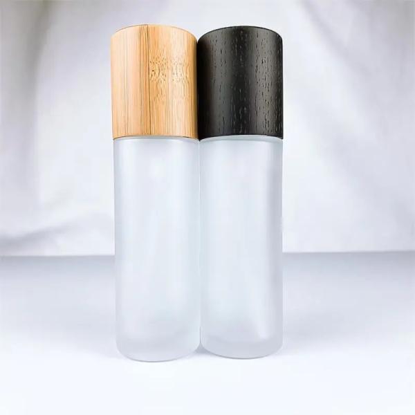 flat hair care lotion serum pump glass spray bottle
