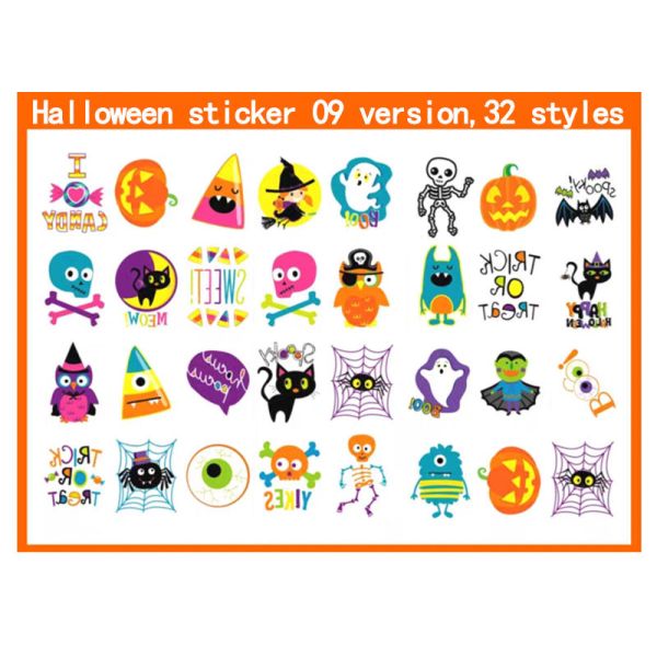 ODM Adhesive Halloween Window Vinyl Kiss Cut Stickers Printing
