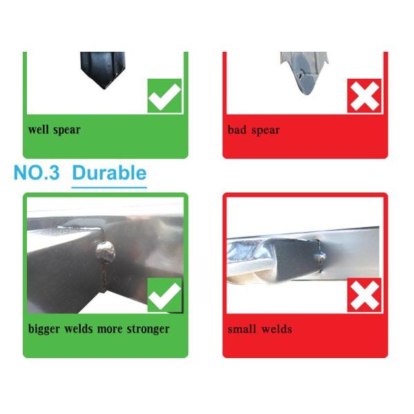 Diplomat steel 2100high road steel garrison fence Panels for wrought iron fence/steel fence