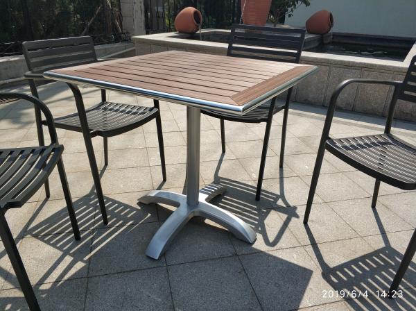 Cross Table base Aluminum Table leg Outdoor Furniture Leisure Table chair
