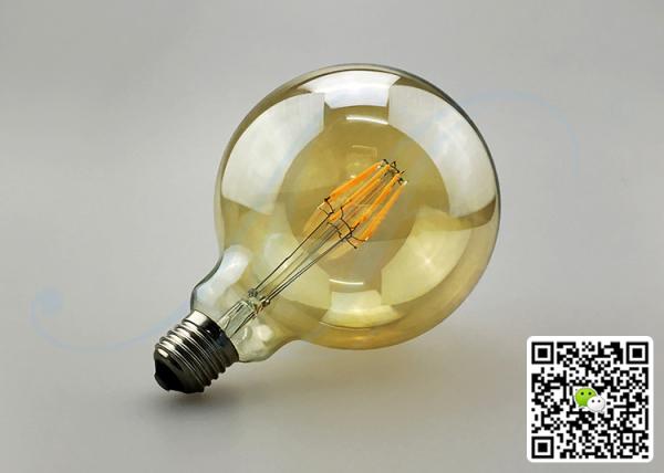 Good Quality Led Edison Bulb G125 Clear Amber Glass Dimmable 6w 8w 12w Vintage Filament Bulb