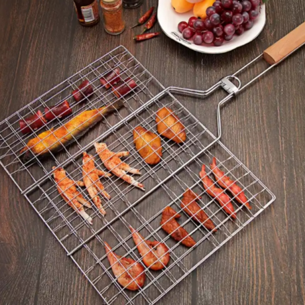 Customized Size Reusable 304 Stainless Steel Barbecue Grill Wire Mesh