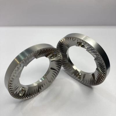 Ferro inoxidável Flat Wheel Burr Set Blades para verter sobre grãos de café uso de cervejaria