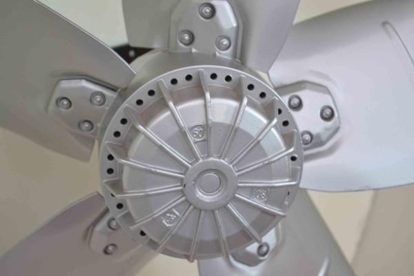 138Pa Single Phase Four Pore 1240rpm AC Axial Fan 500mm Blade