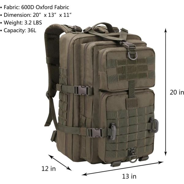 Горнолыжный поход Тактический рюкзак Спорт Спорт Спорт Внутренний рюкзак 600D Полиэстер Поездки Хранение Тактический рюкзак