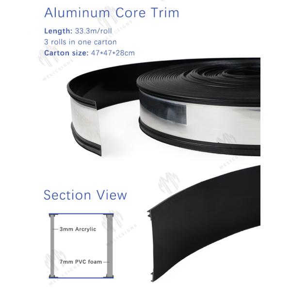 Black Stainless Steel Acrylic Channel Letter Trim Custom Facade Sign One Year Warranty