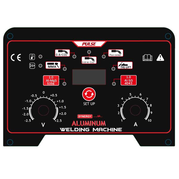 6.0kw Aluminum MIG Welder Single Phase Pulse Mig Welder 43.5x22x32cm