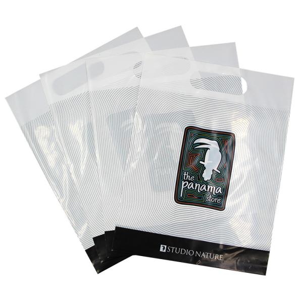 Bolsa de sello biodegradable 100% ecológica disponible en bolsas de plástico cortadas a presión