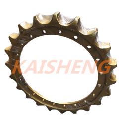 Forging Casting Excavator Drive Sprockets , 40SiMnTi Caterpillar Excavator Parts