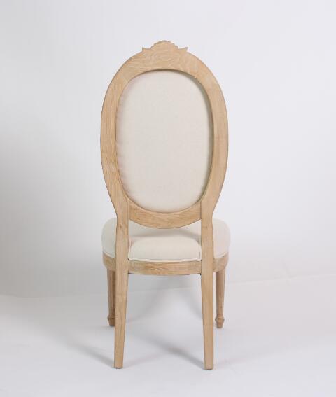 New design back wedding chair royal event wedding chair upholstered linen fabric chair furniture