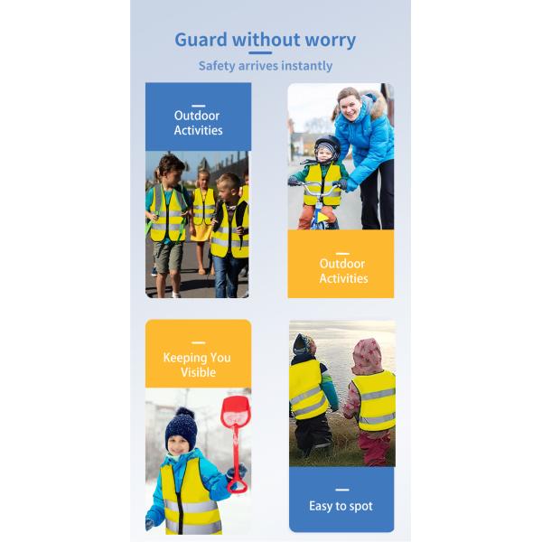 High Visibility Wholesale 100% Polyester Reflective Security Safety Chaleco Reflector Vest Custom