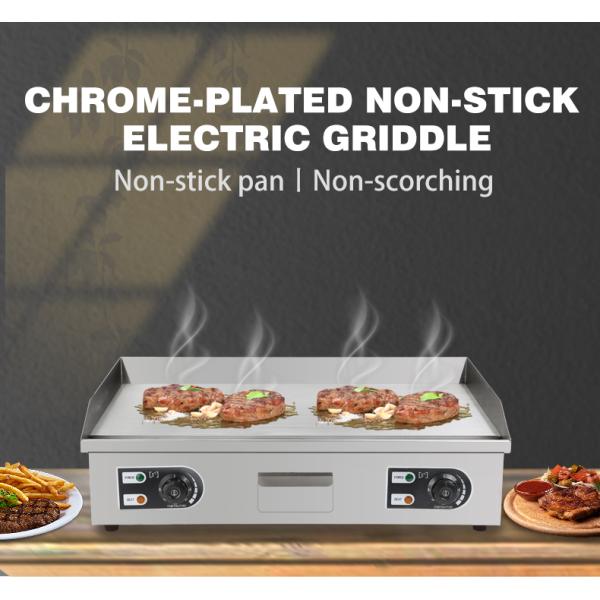 8mm Thickness Commercial Kitchen Stainless Steel Flat Top Griddle Grill for Restaurant