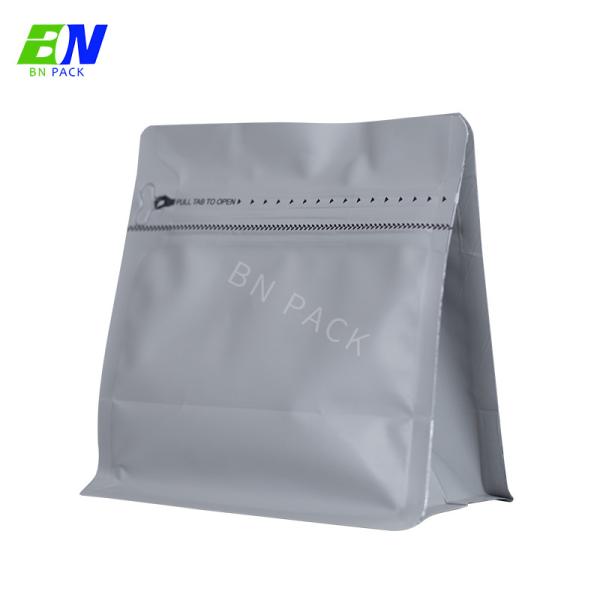 Custom Logo Matt Flat Bottom Pouch With Zipper Gravure Printing