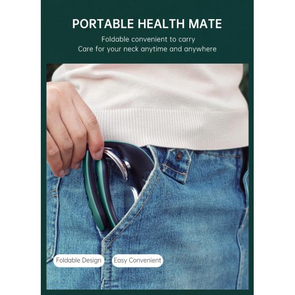 Мини беспроводные ДЕСЯТКИ Massager шеи пульсируют горячее кровообращение обжатия 500mAh