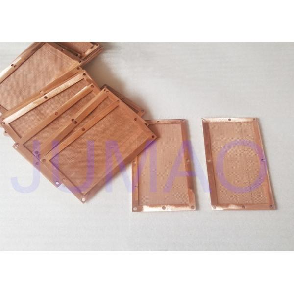 Rectangle Copper Electronic Components Made By Woven Copper Wire Mesh Fabric
