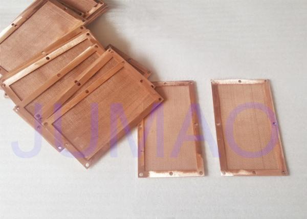 Rectangle Copper Electronic Components Made By Woven Copper Wire Mesh Fabric