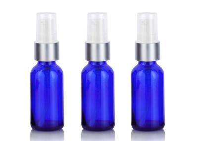 O cosmético plástico azul engarrafa recipientes plásticos da loção da embalagem cosmética