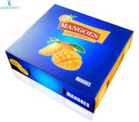 Buenas cajas de envío de impresión de encargo del mango acanalado de la fruta de una mejor calidad del precio que embalan