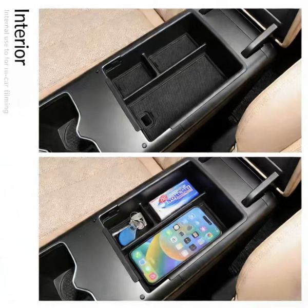 Custom Fit Plastic Center Console Storage Box Armrest Organizer for BYD Song Pro DMI 2025 Under-Dash Decorative Tray Interior