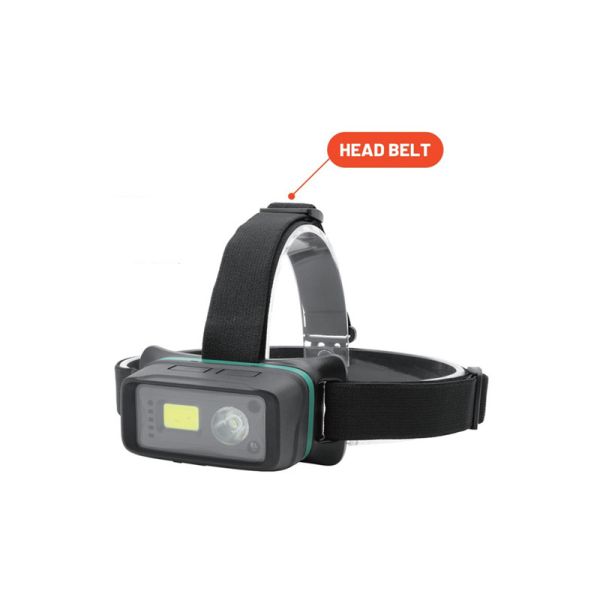 500lm Spot Flood Headlamp (Motion Sensor, Magnetic) – for Hiking, Camping, DIY, Repairs