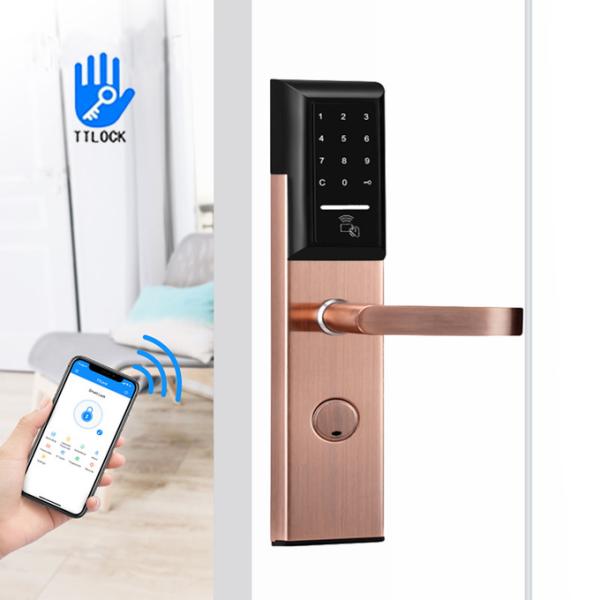 High Security Stainless Steel TTlock App Smart Keypad Door Lock for Apartment office