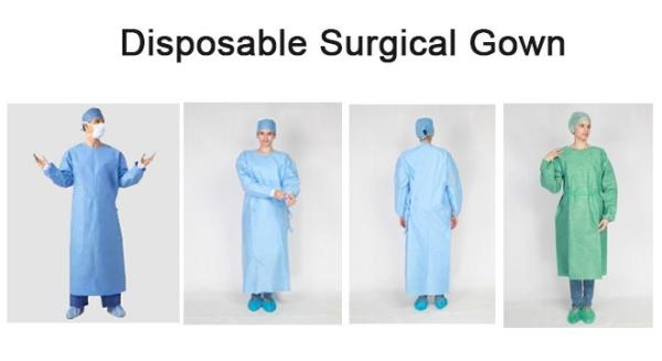 Medical Use Disposable Isolation Gown , Full Body Non Woven Isolation Gown