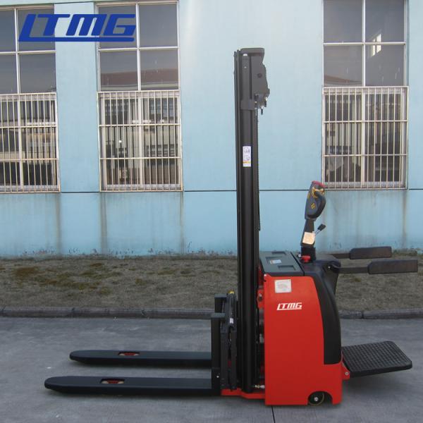 Automatic Lifting Long Life Electric Pallet Stacker Battery Powered 1500kg Capacity
