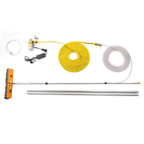 Фотовольтайческая быстрая щетка чистки панели солнечных батарей поляка штепсельной вилки 12M алюминиевая