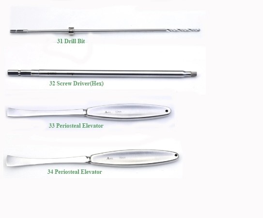 Large Fragment Locking Set Lower Limbs Locking Plates Surgical Instrument Kit