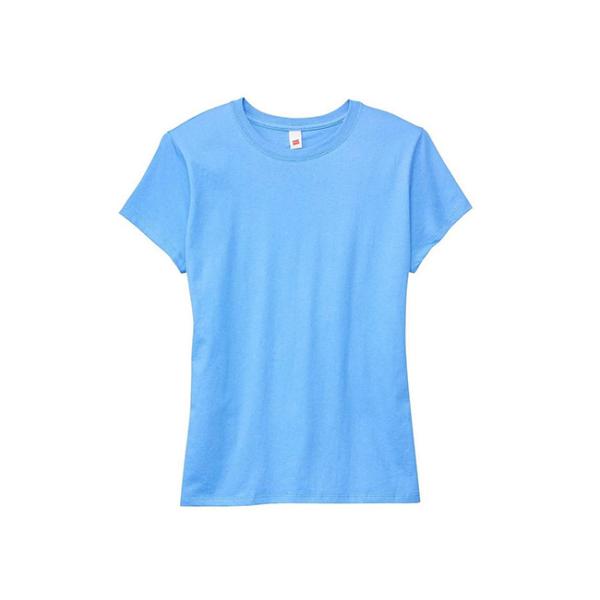 Blank Cotton Casual T Shirts and Tops For Women / O Neck Ladies Tee