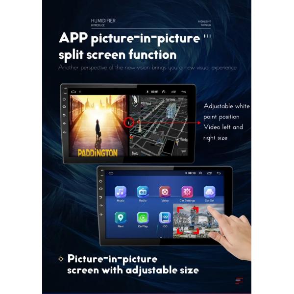 автомобиля Bt Din андроида автомобиля 1+16g мультимедиа автомобильного радиоприемника экрана дюйма стерео игрок 2 стерео 7