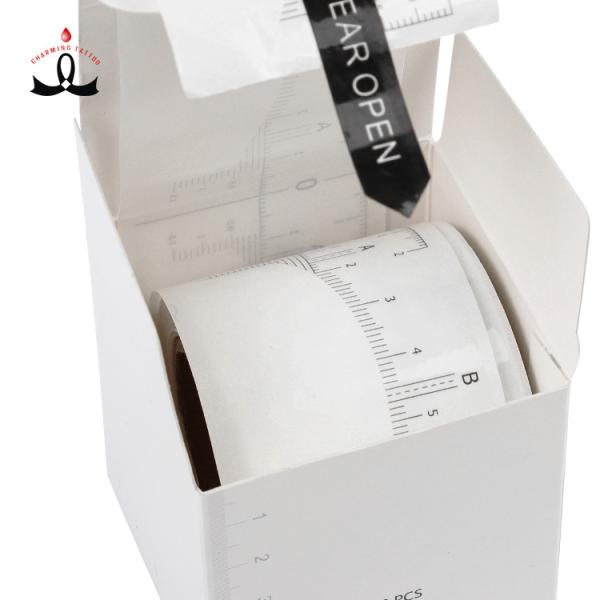 Clear Permanent Makeup Microblading Eyebrow Ruler Sticker 50pcs/ Roll