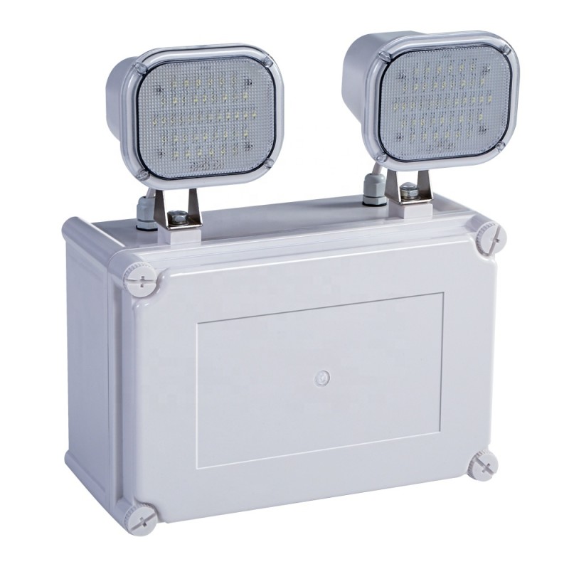 High Lumen 2x6W LED Twin Spot Emergency Light 3 Years Warranty 50000 Hours