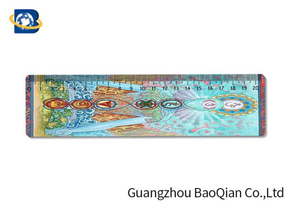 OEM PVC Plastic Rulers Printed , 3DCustom Lenticular Printing Measuring Straight Ruler