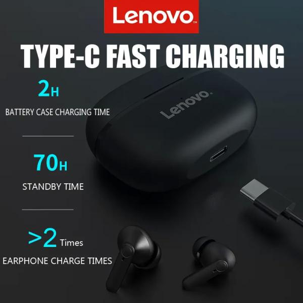 HT05 Lenovo TWS Wireless Earbuds Voice Assistant Lenovo Tws Earphone