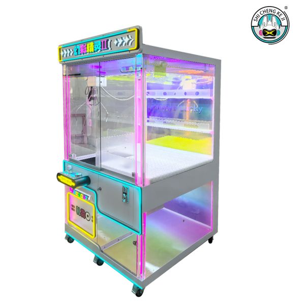 Fantasy Color Fairy Coin Operated Claw Machine Children Entertainment Centers