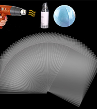 Shrink Wrap Bags, 400 Pcs 4x6 Inches Clear PVC Heat Seal Bags For Soap Sleeve Packaging, Bath Bomb,Shoes,Jars,Gift