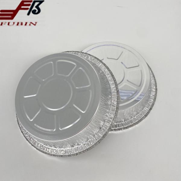 Plastic Lids Round Foil Trays 650ml Aluminum Foil Pan