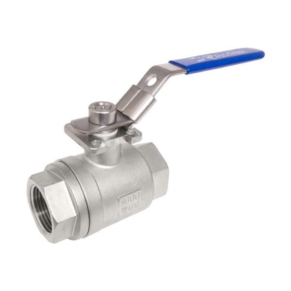 Stainless Steel Ball Valve , 316 stainless steel ball valve 1000 PSI  with actuator mounting pad