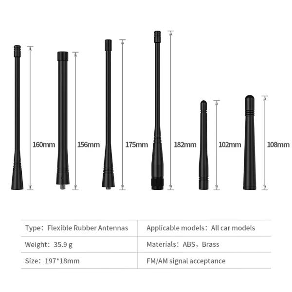 50 Ohm Impedance High Gain Dual Band Walkie Talkie Antenna for VHF UHF Communication