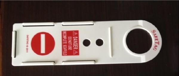 Safe Plastic Tag / Scaffolding Safety Products / Warning Function