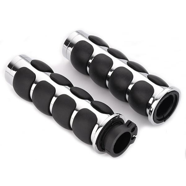 Replace/Repair Custom Chrome Zinc Alloy Hand Grips for Harley Davidson Motorcycle