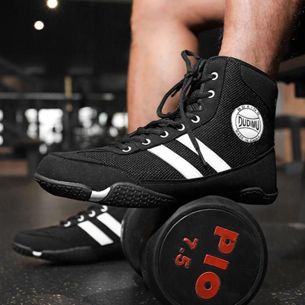 Men Shoes Professional Fashion Indoor Gym Training Fitness Combat Wrestling Shoes