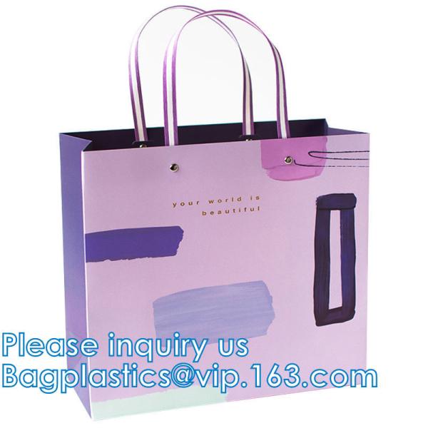 Luxury Shopping Bags, Matte Modern Embossed Birthday Merchandise Clothing Business Store Wedding Guests