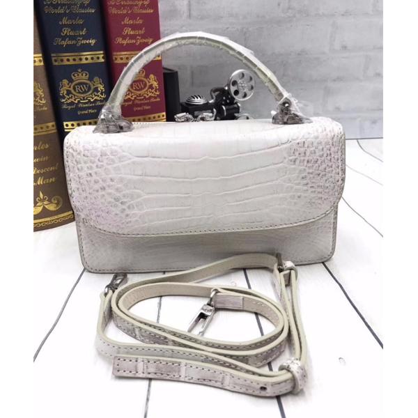 Authentic Crocodile Belly Skin Lady Small Purse Female CHIC Handbag Genuine Alligator Leather Women Cross Shoulder Bag