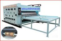 Machine automatique Flexo de couleur de l'impression 4 imprimant découpant l'alimentation avec des matrices à chaînes semi automatique