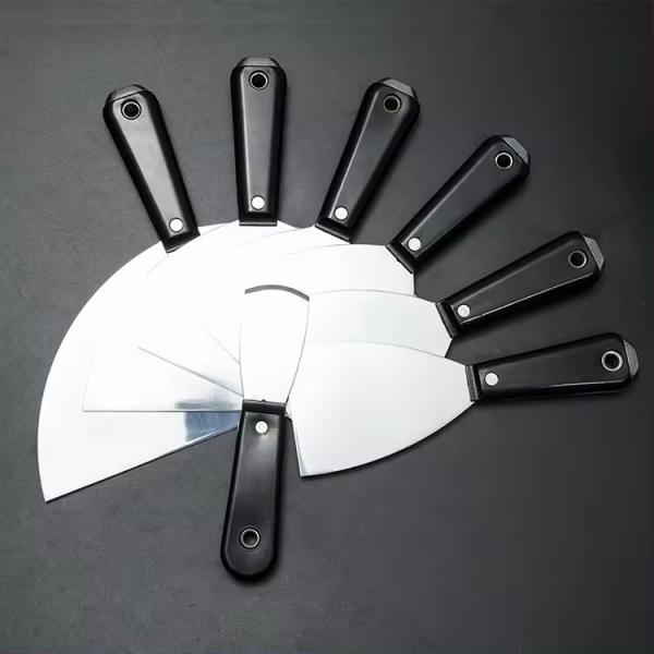 Plastic ABS Handle Soft Grip Flexible Stainless Steel Carbon Steel Rust-free Putty Knife Scrapers